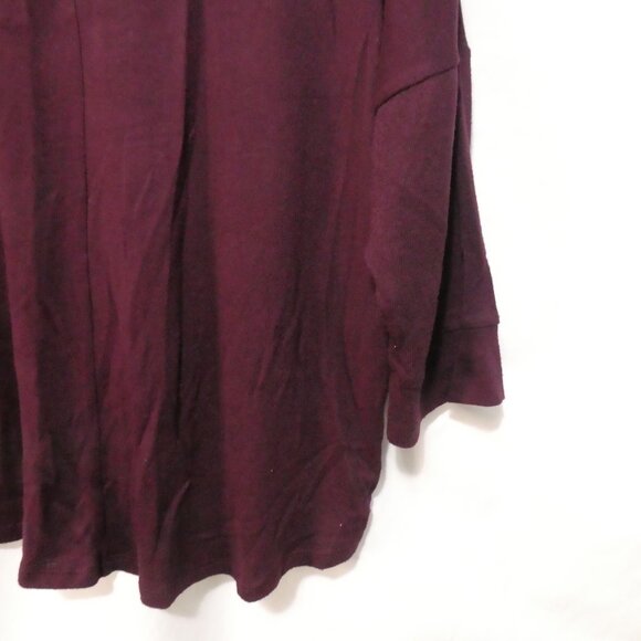 GEORGE | 1X | Stylish Burgundy Knit Lightweight Hoodie - Picture 15 of 15